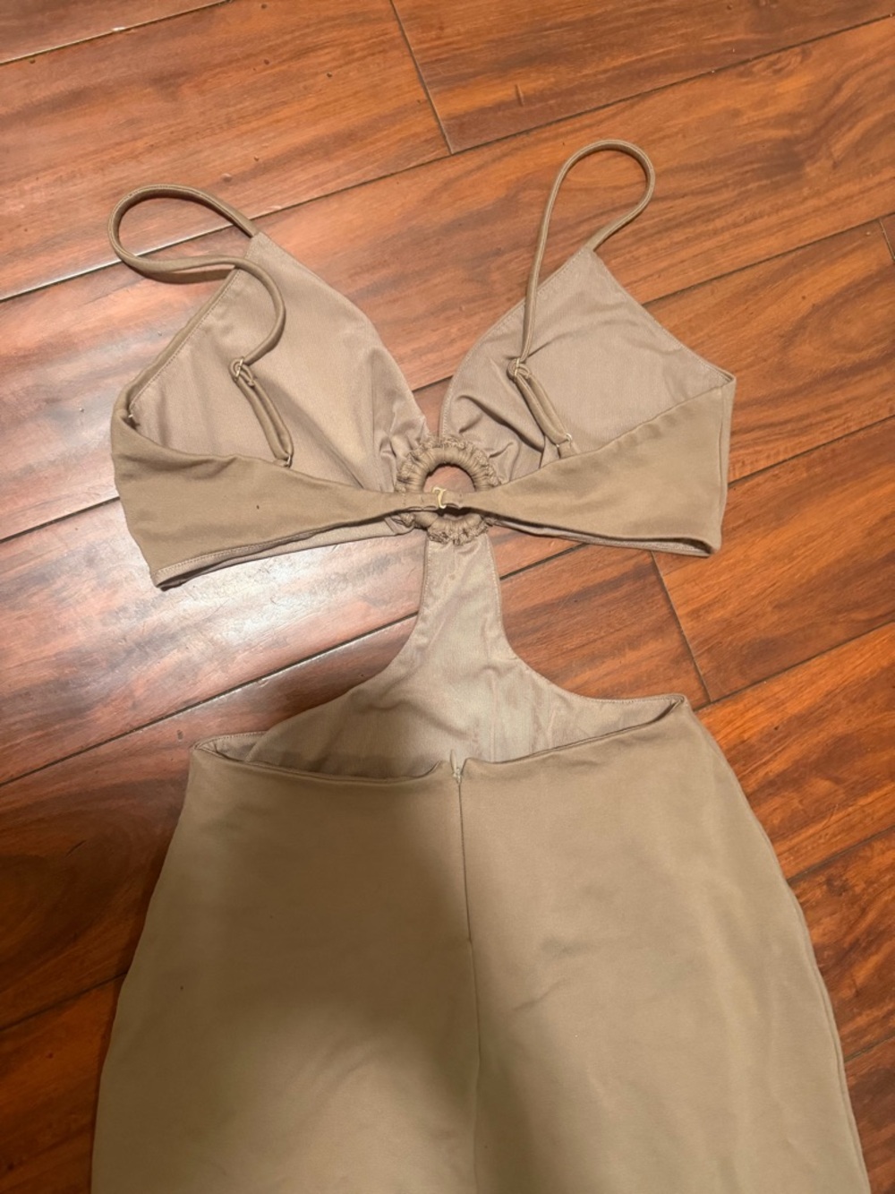 DUNDAS x REVOLVE Taupe Backless Cutout Maxi Dress - Picture 4 of 9